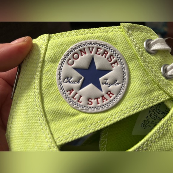 RARE Converse Chuck Taylor Gladiator Mid Neon Lime Yellow • 2013 NOS Women’s 8 - Picture 10 of 17